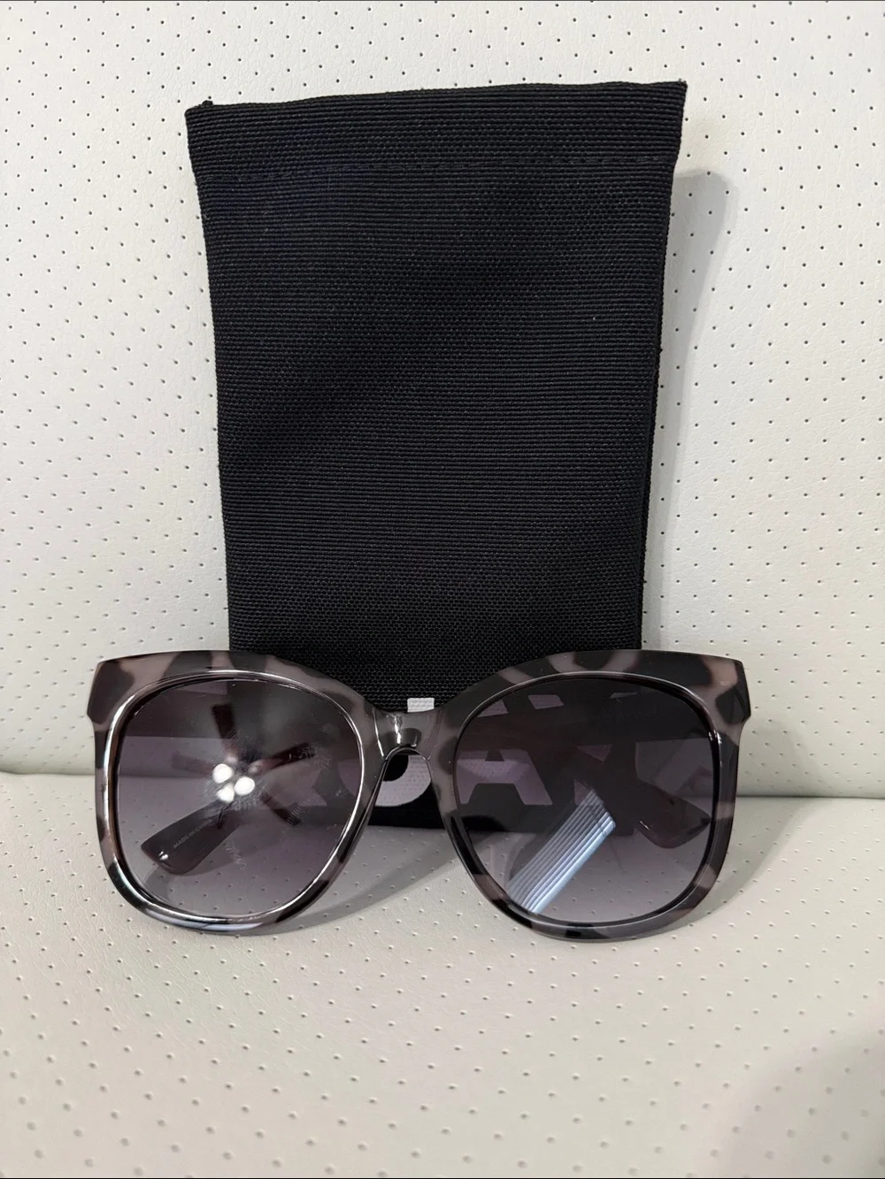 Quay Australia Smoke Tortoise Oversized Sunglasses